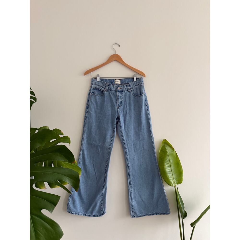 abrand baggy low rise flare denim | sz 26
